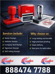 Rubber Stamp Rs. 250/- | Address Stamps Rs. 350/- | Call Creati